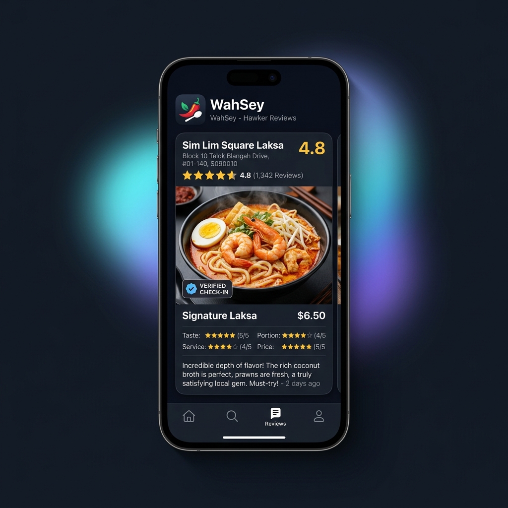 WahSey App mockup showcasing funny local slang stickers